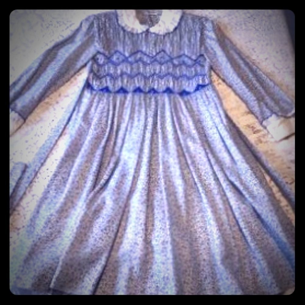 Vintage Floral Smocked dress